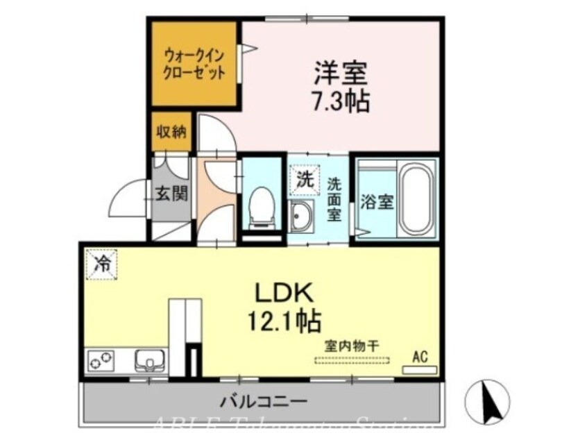 間取図 ハイツ田中Ⅲ