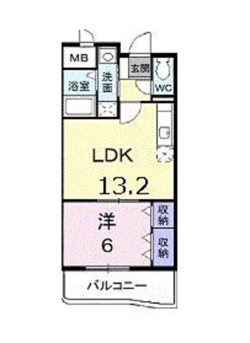 間取図 グランディールＦ　Ⅱ