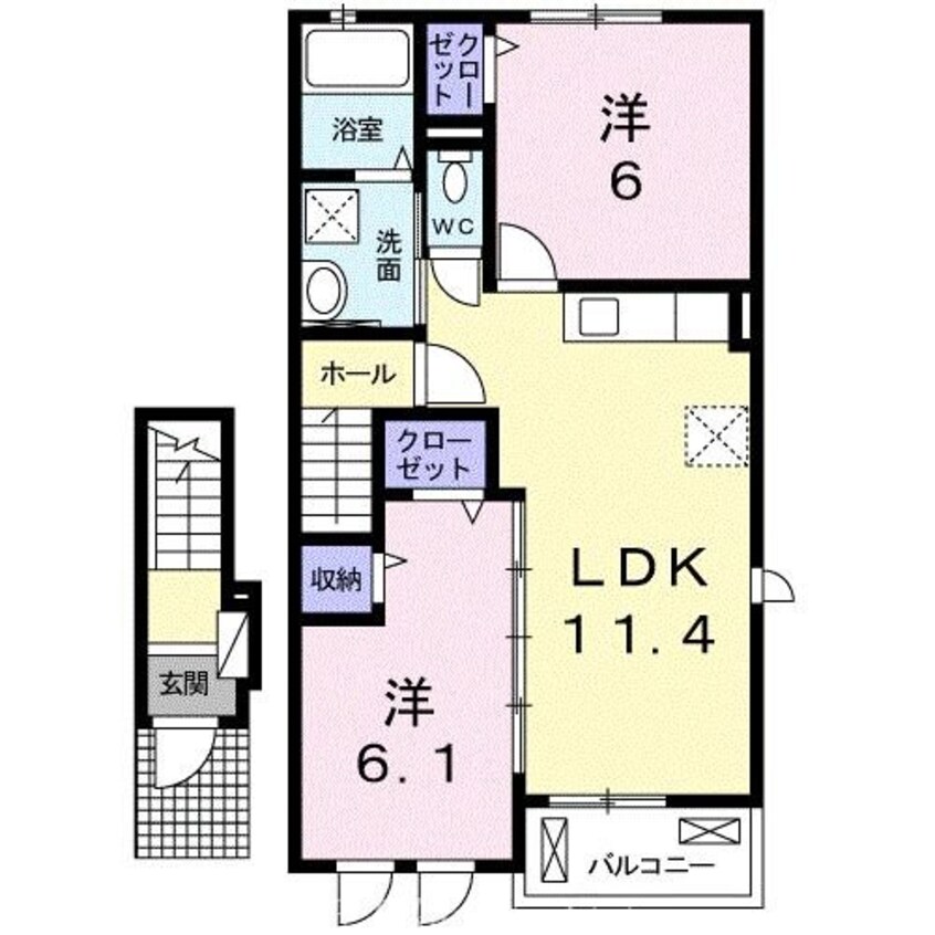 間取図 ガーデンプレイスＡ