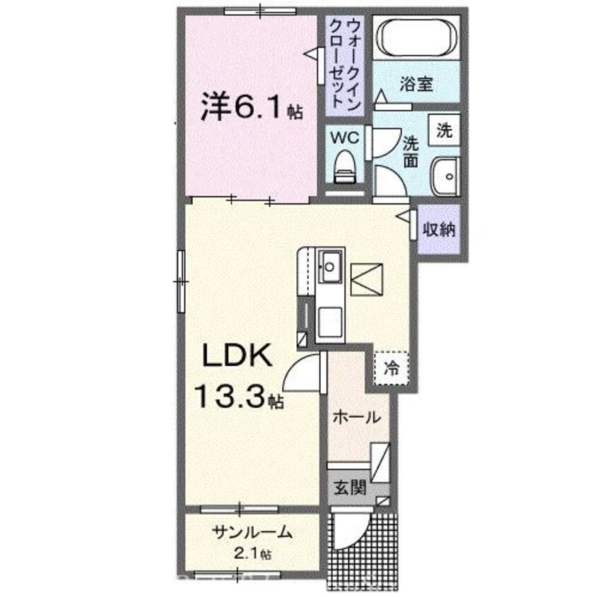 間取図 サニープレイスⅢ