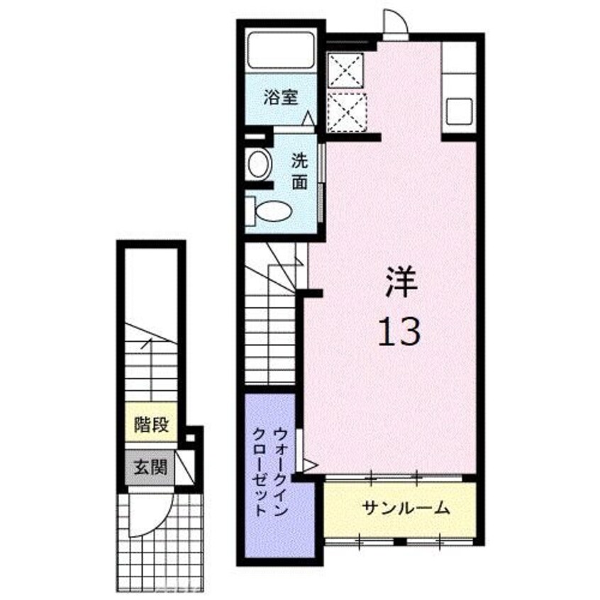 間取図 メゾン　ド　フルールⅡ