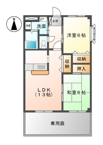 間取図 アクティブ・ホーム　８