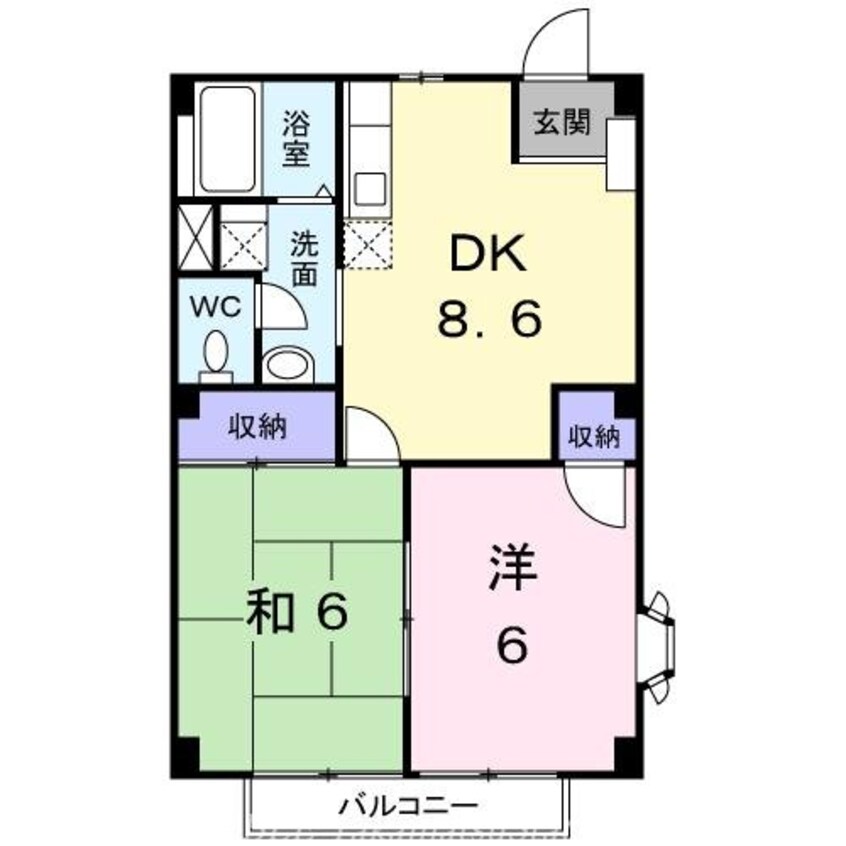 間取図 メゾニティ１４Ａ