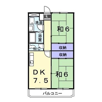 間取図 マリッチ　Ｆ１