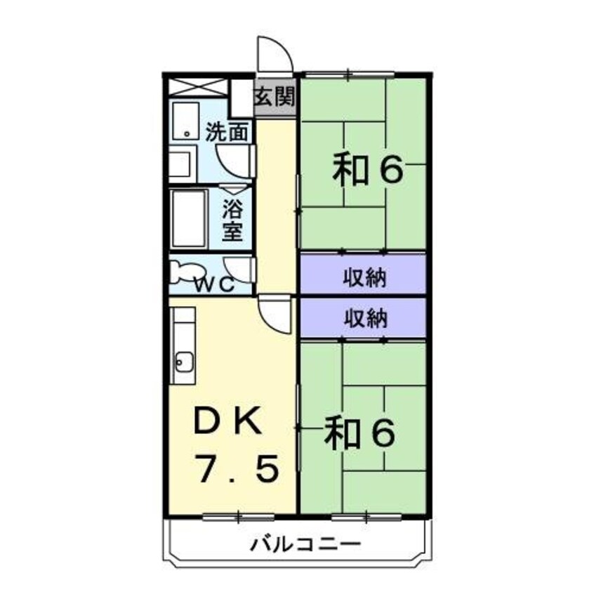 間取図 マリッチ　Ｆ１