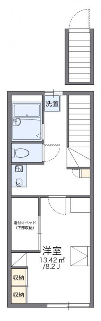 間取図 レオパレスカワシマ