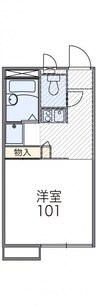 高徳線/志度駅 徒歩20分 2階 築24年 1Kの間取り