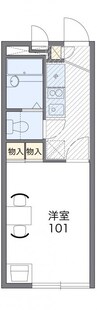 予讃線・内子線/高松駅 徒歩7分 2階 築19年 1Kの間取り