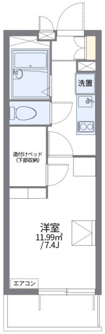 間取図 レオパレスフォンテーヌ高松