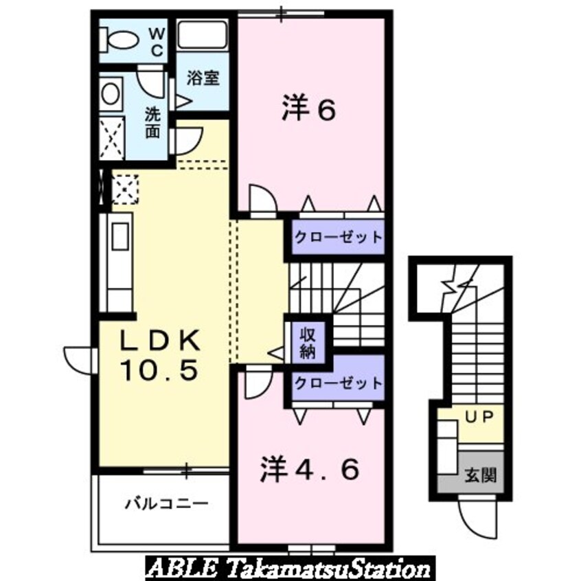 間取図 サンライト　リブＡ