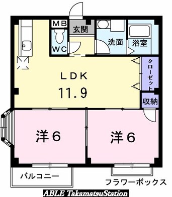 間取図 エルディム北山