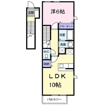 間取図 オーヴ　Ｄｏｋｉ　Ｂ