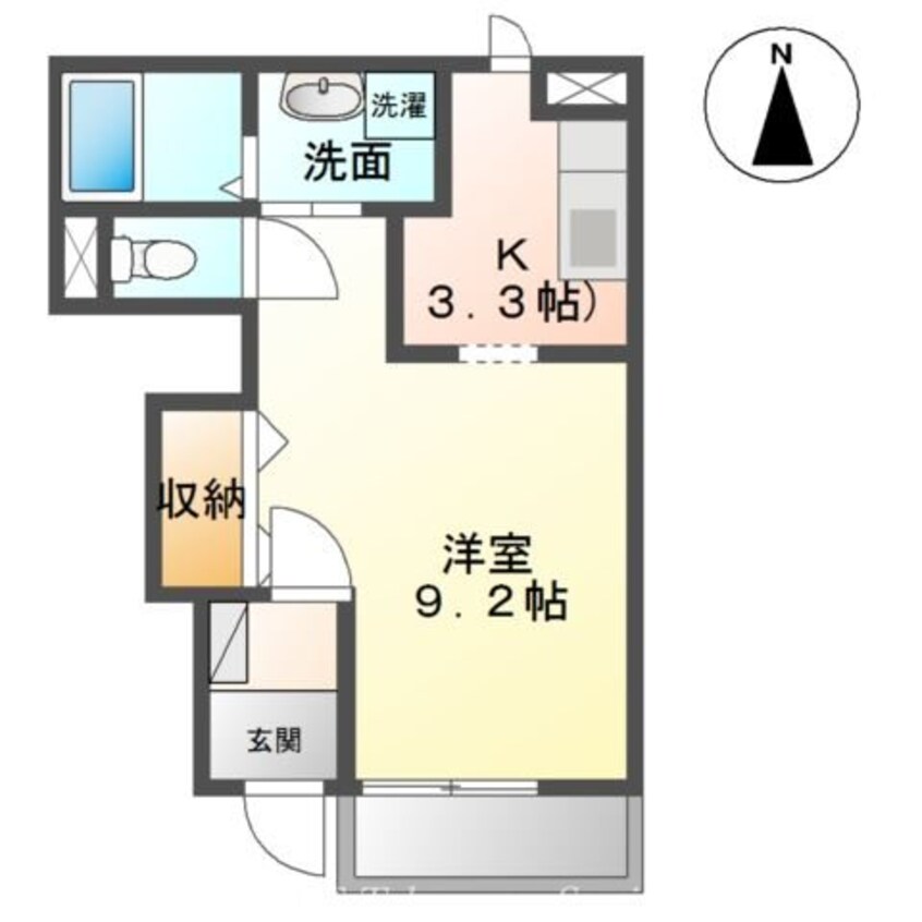 間取図 ハイブリッド高松Ⅱ