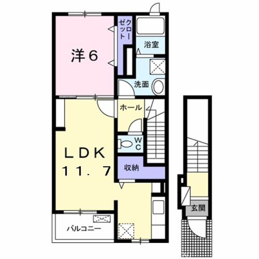 間取図 ジュネス　ネオ　Ｋ２