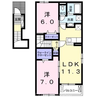 間取図 ヘリオス木太Ⅰ