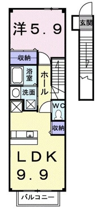 間取図 サニーサイド　ハウス　森　Ａ