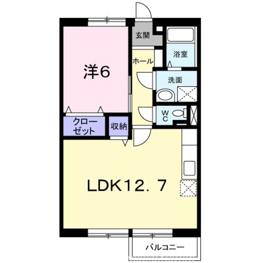 間取図 アメニティハイツカワシマ　Ａ