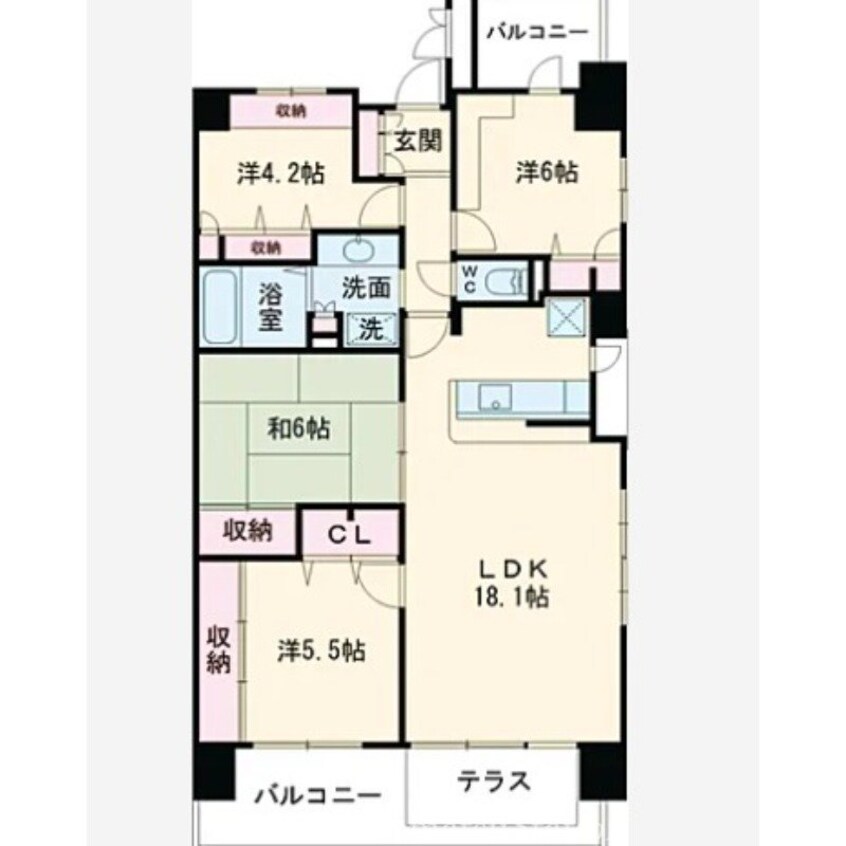 間取図 ロイヤルガーデン高松駅前南