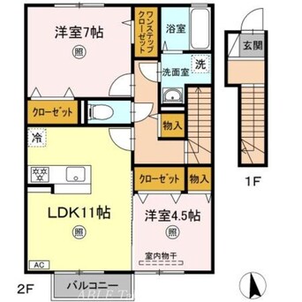 間取図 グランツ上薬王寺　Ｂ棟