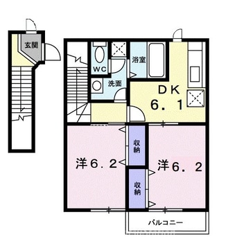 間取図 フラットＨＩＲＡＯＫＡ