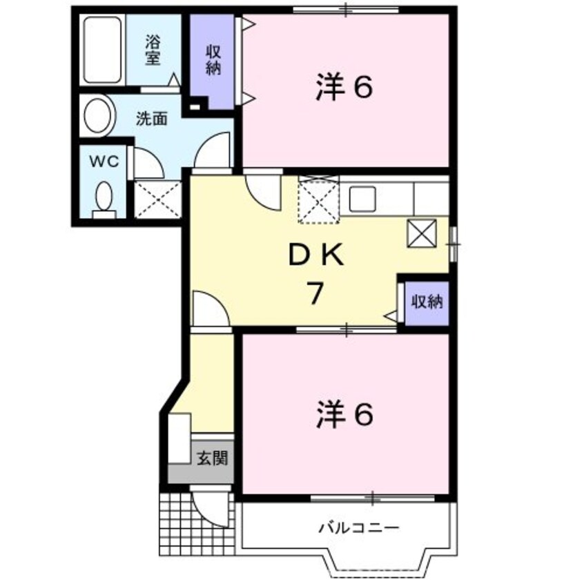 間取図 エターナル・パレスＢ