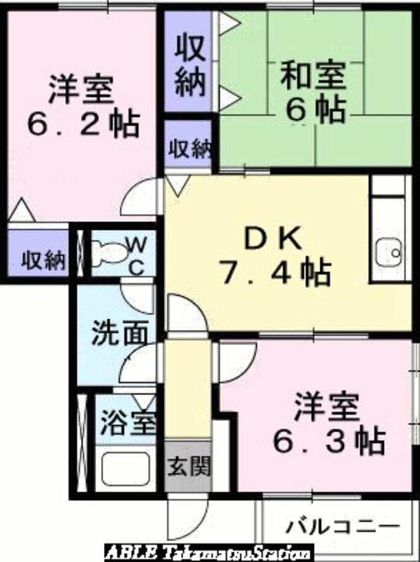 間取図 イデアル・ヒラオＢ