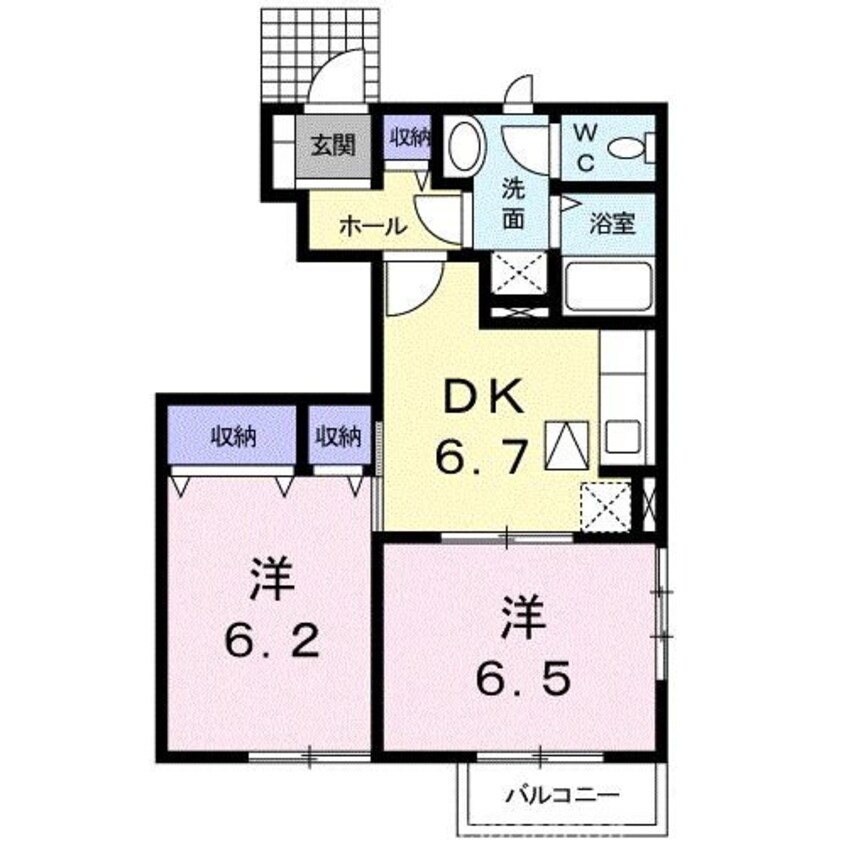 間取図 オーブリー松ノ内