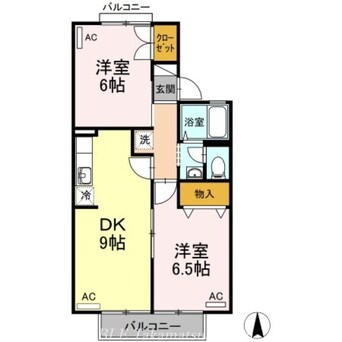 間取図 スカイハイツ　C棟