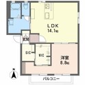 アブニールＪ　１棟の間取図