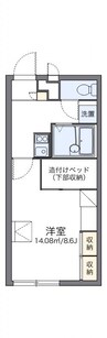 レオパレスエスポワール 1Kの間取り