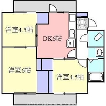 間取図 ヴィラナリー元山Ⅱ