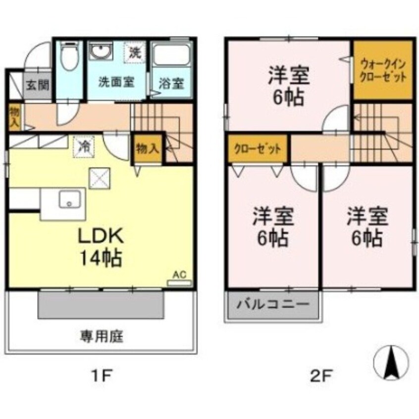 間取図 北村ハイツ　A棟