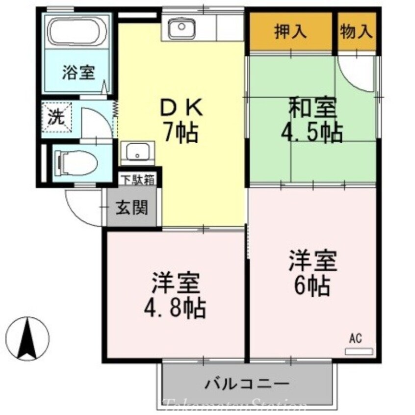 間取図 ハイム屋島