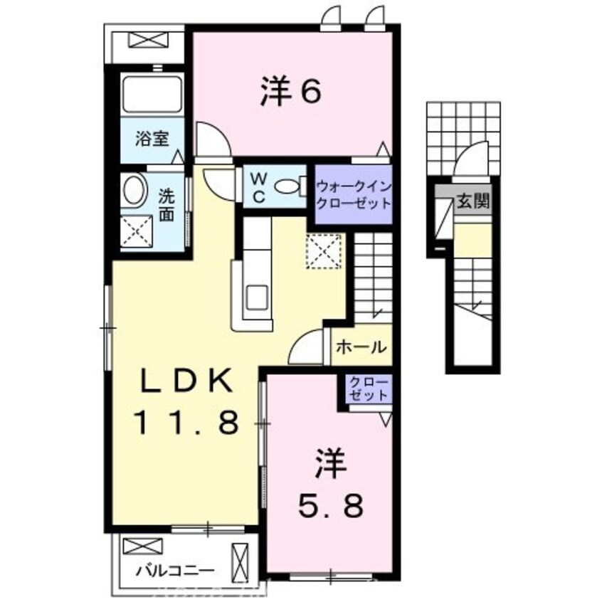 間取図 フレスクーラＣ