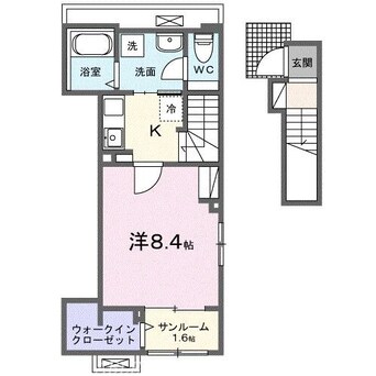 間取図 クラール元山駅前Ｂ