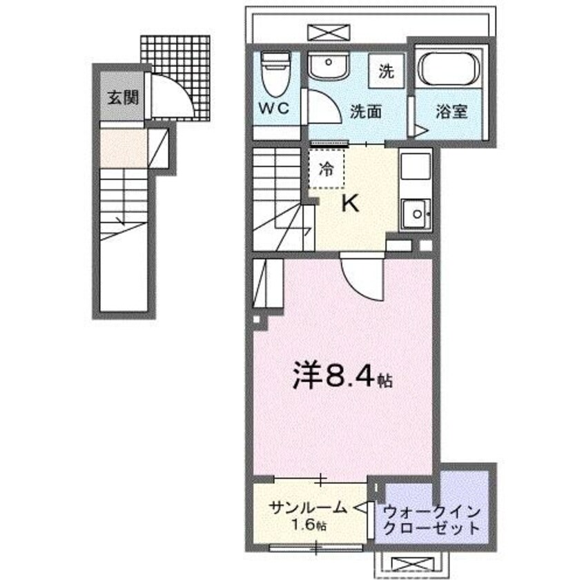 間取図 クラール元山駅前Ｂ