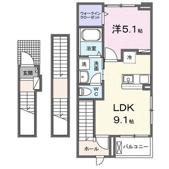 間取図 クラール元山駅前Ｂ