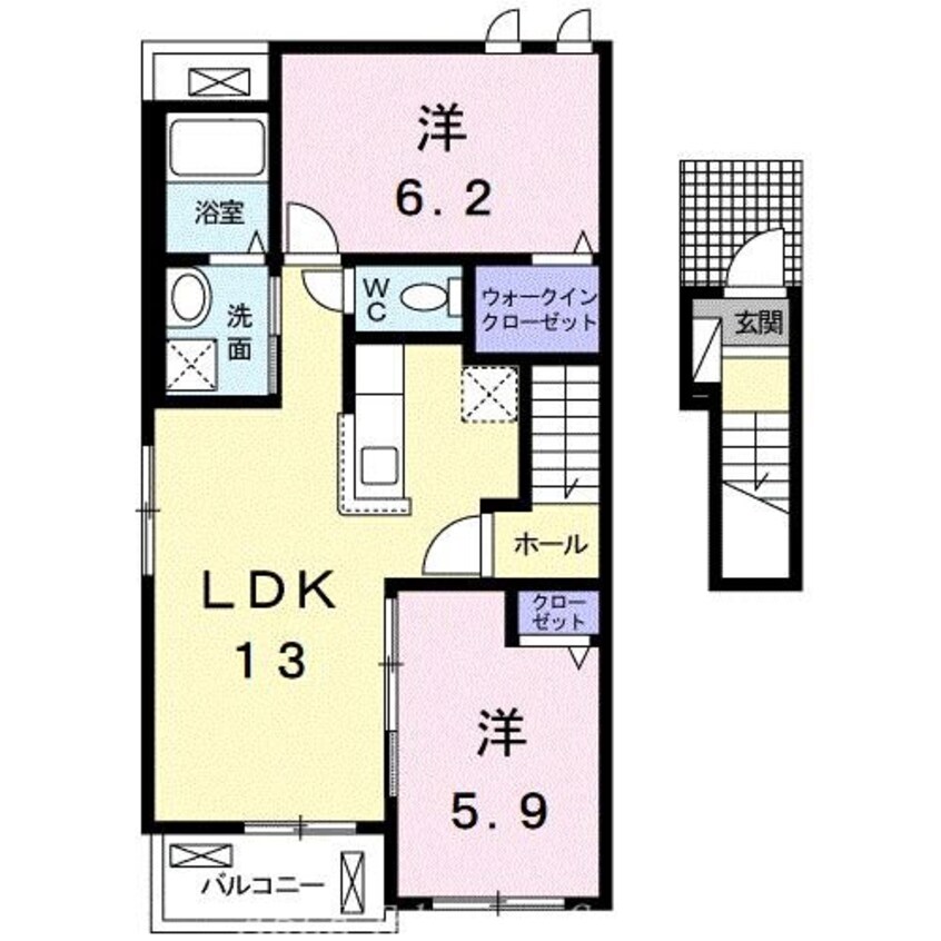 間取図 アンフィニ　ルミエールⅡ