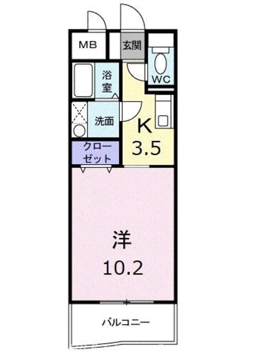 間取図 ドエル香西