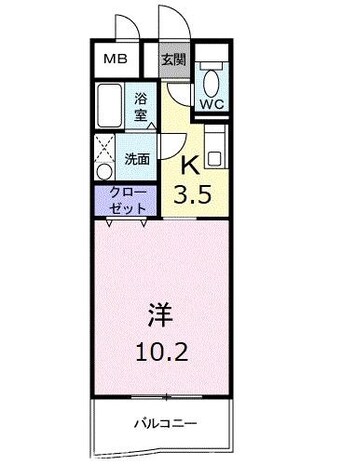 間取図 ドエル香西