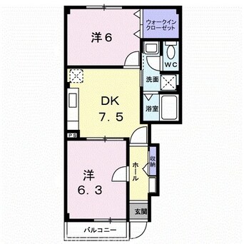 間取図 アロッジオＫ３　Ａ