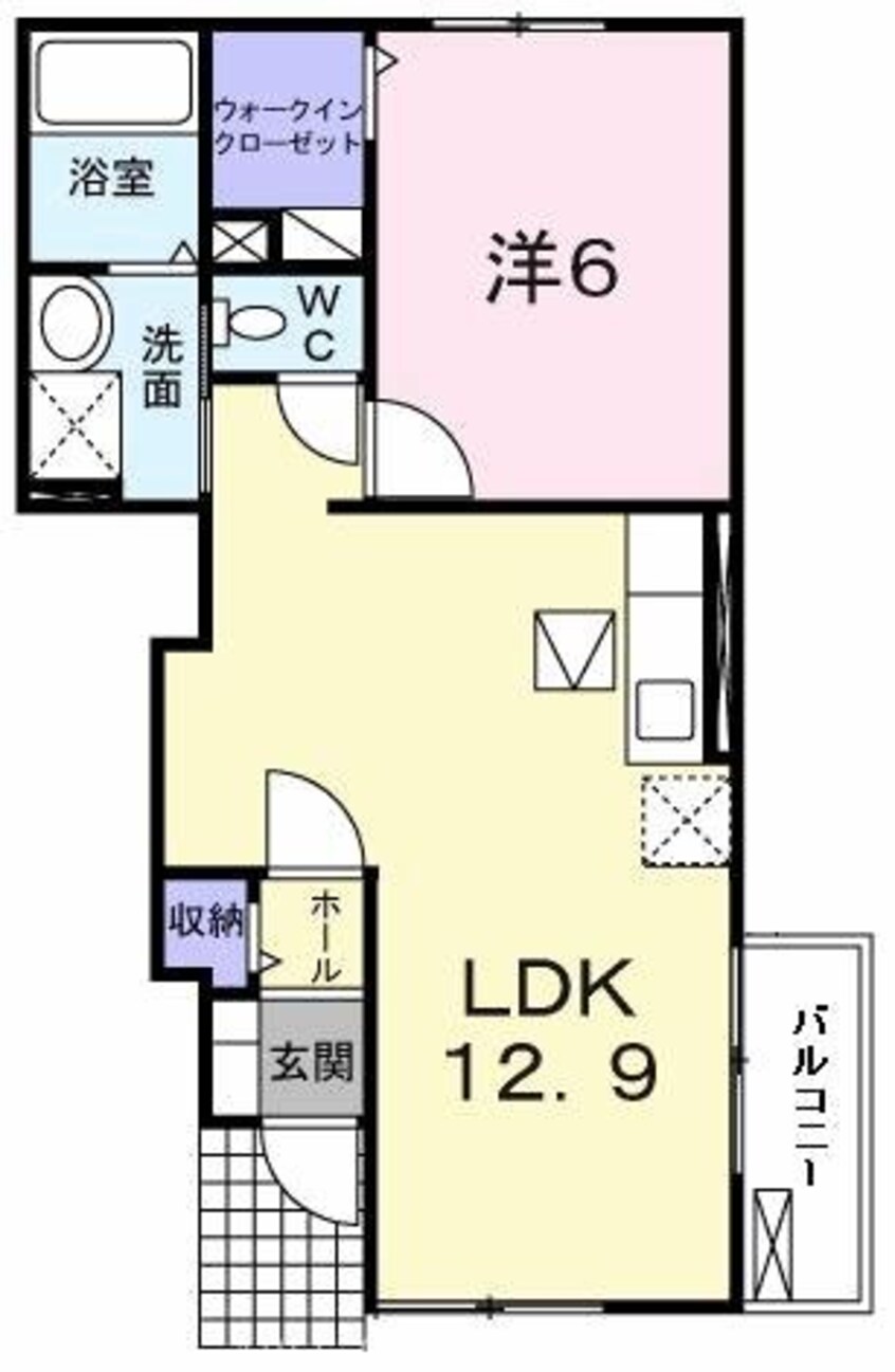 間取図 パル・ガーデン　６