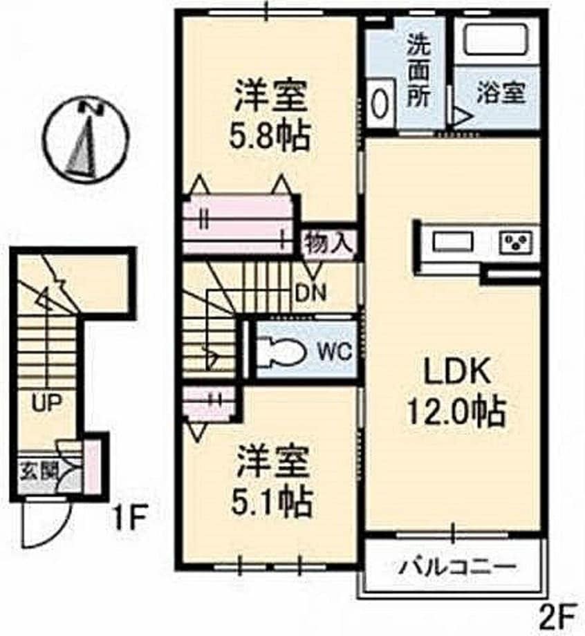 間取図 シャーメゾン高松町