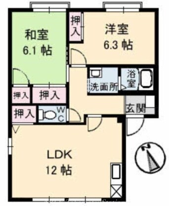 間取図 グリーングラス　Ｃ棟