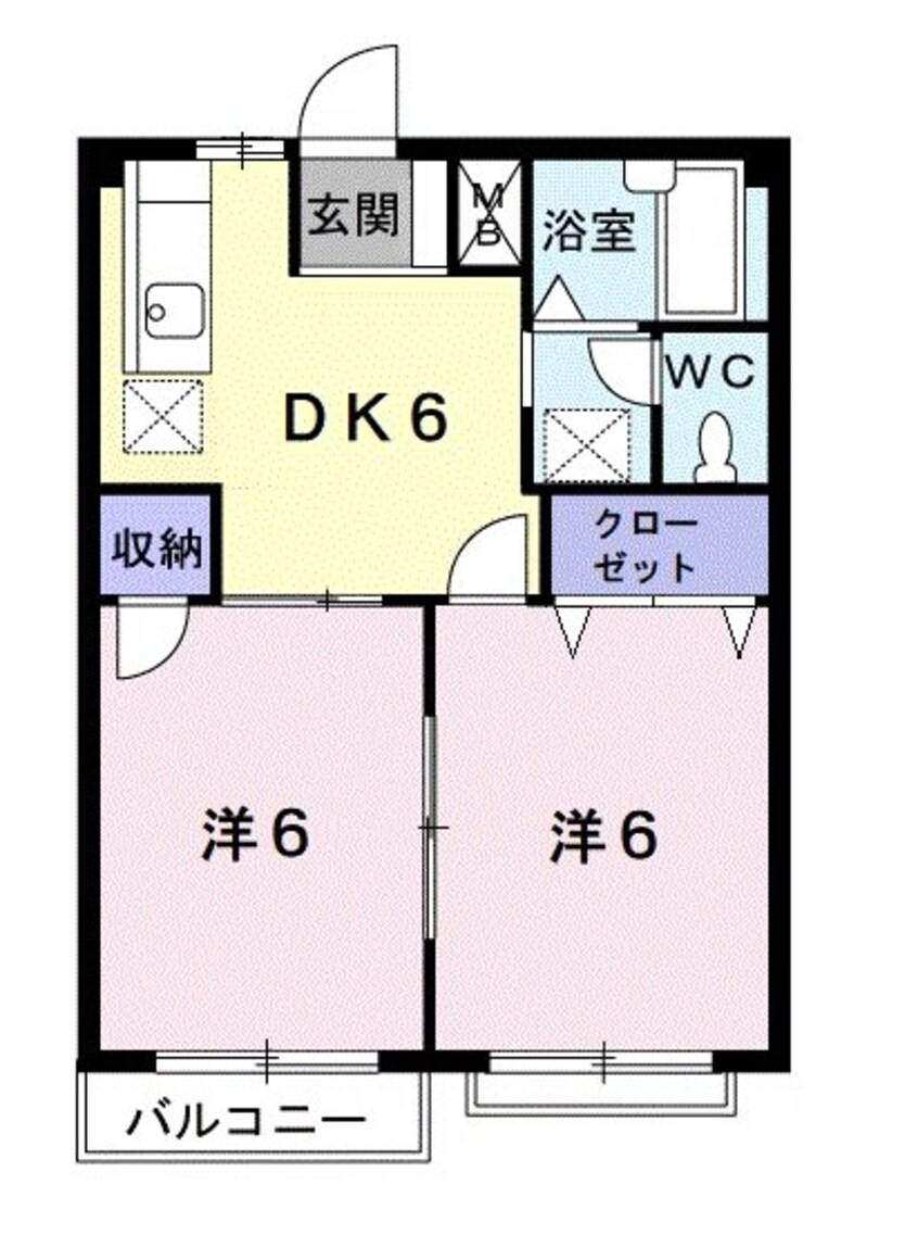 間取図 エルディムチェリー