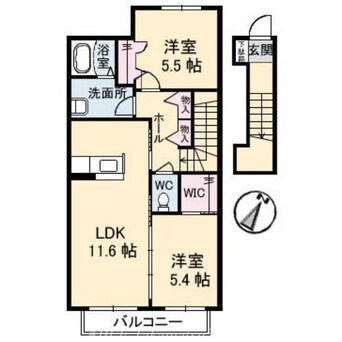 間取図 シャーメゾン西山崎　Ｂ棟