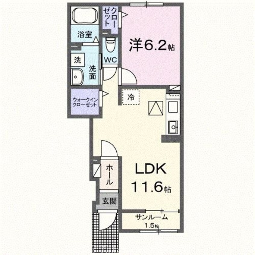 間取図 アメニティーハイツ川島Ⅵ