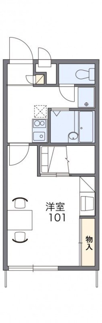 間取図 レオパレスヴィルヌーブ