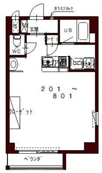 間取図 コリドールベイ