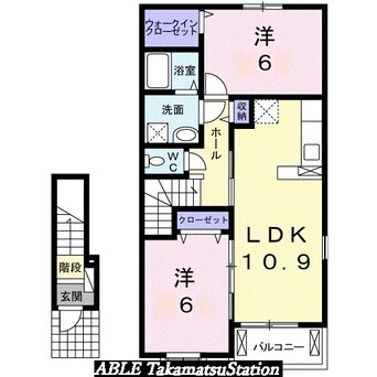 間取図 トビアスガーデン高松